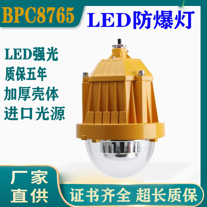 BPC8765LED防爆平台灯加油站仓库车间电厂泛光灯节能照明灯护栏灯