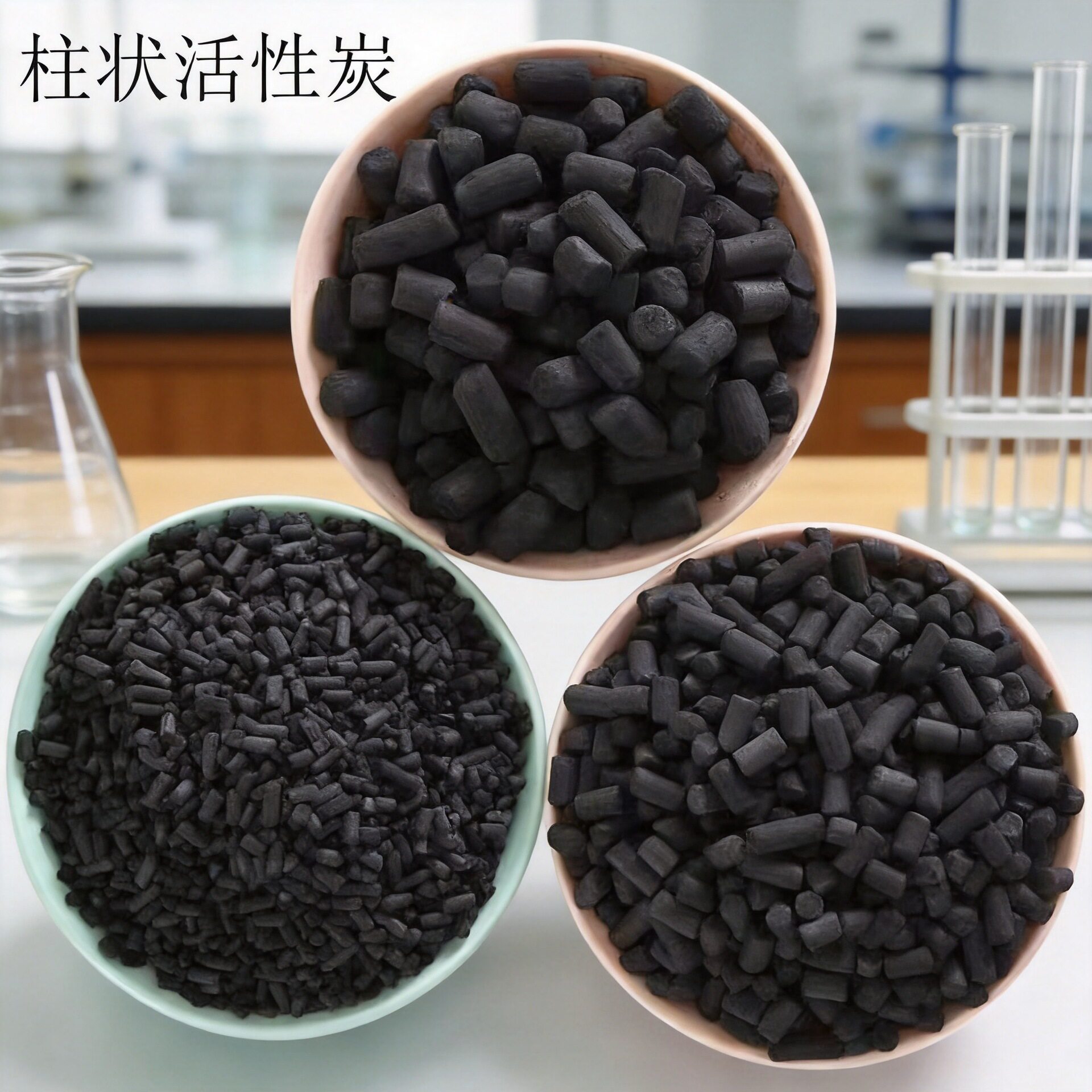 柱状活性炭无烟煤颗粒空气净化吸附剂工业级甲醛水处理原生碳样品