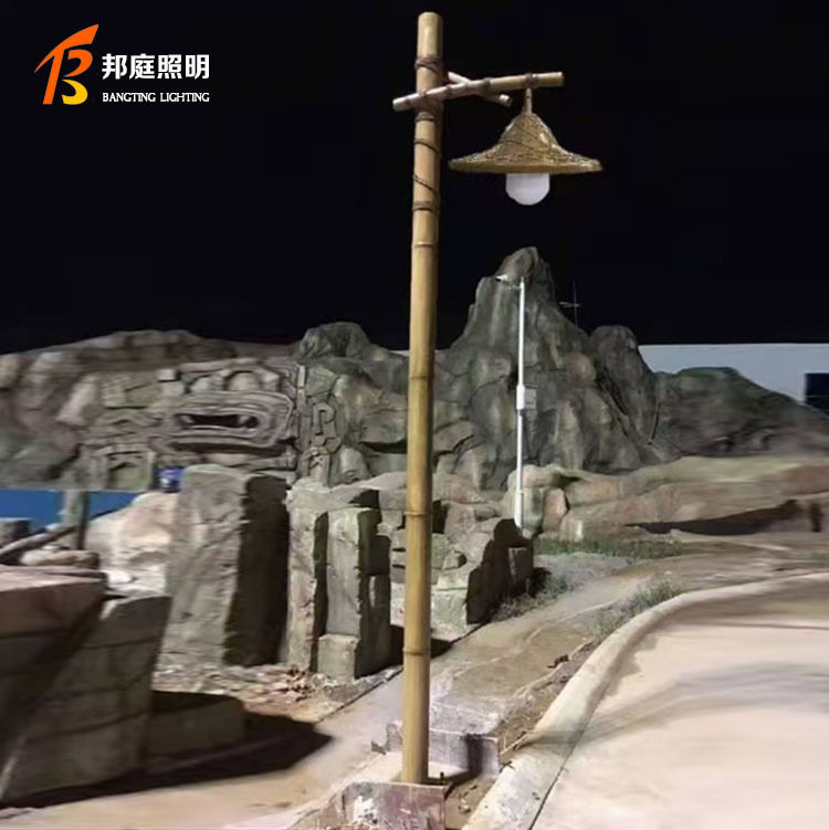 LED户外仿真造型复古仿石草坪灯景观庭院灯文旅树脂玻璃钢小品灯