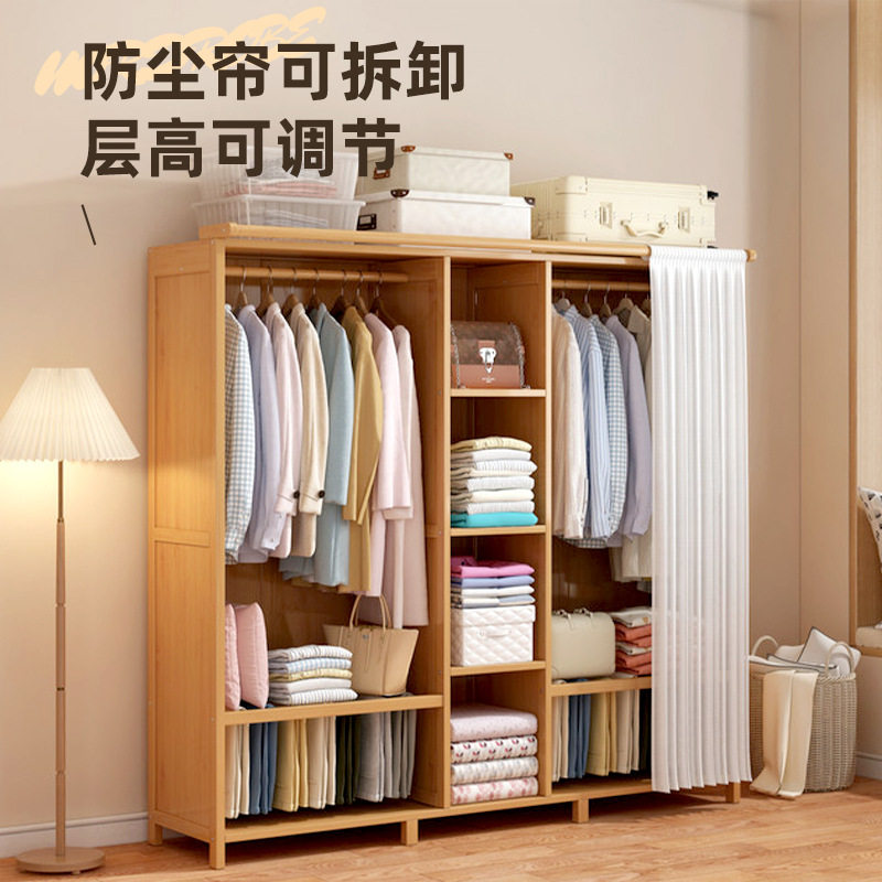 简约家用卧室衣柜简易组装衣服收纳柜出租房宿舍挂衣柜子衣橱直销