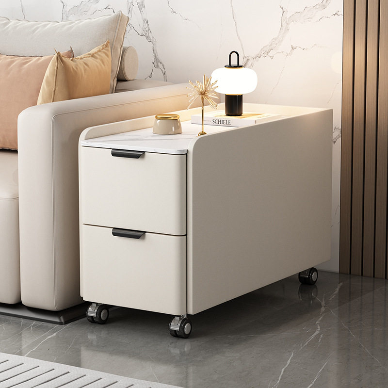 沙发边柜侧边柜客厅茶几高款隔断超窄现代简约轻奢可移动实木