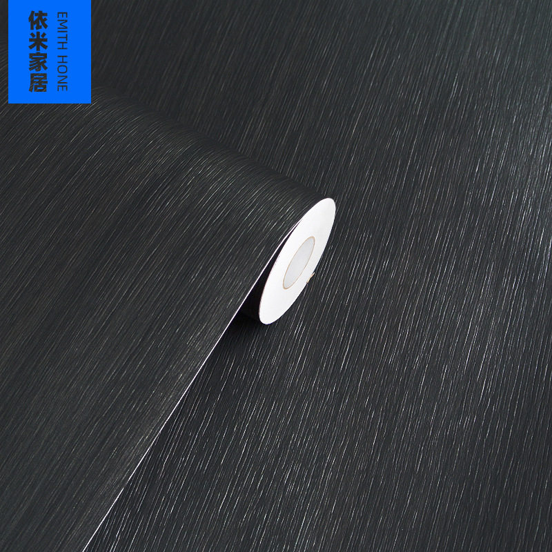 韩版PVC木纹贴纸自粘墙纸壁纸展柜家具翻新加厚带导气槽贴膜30米