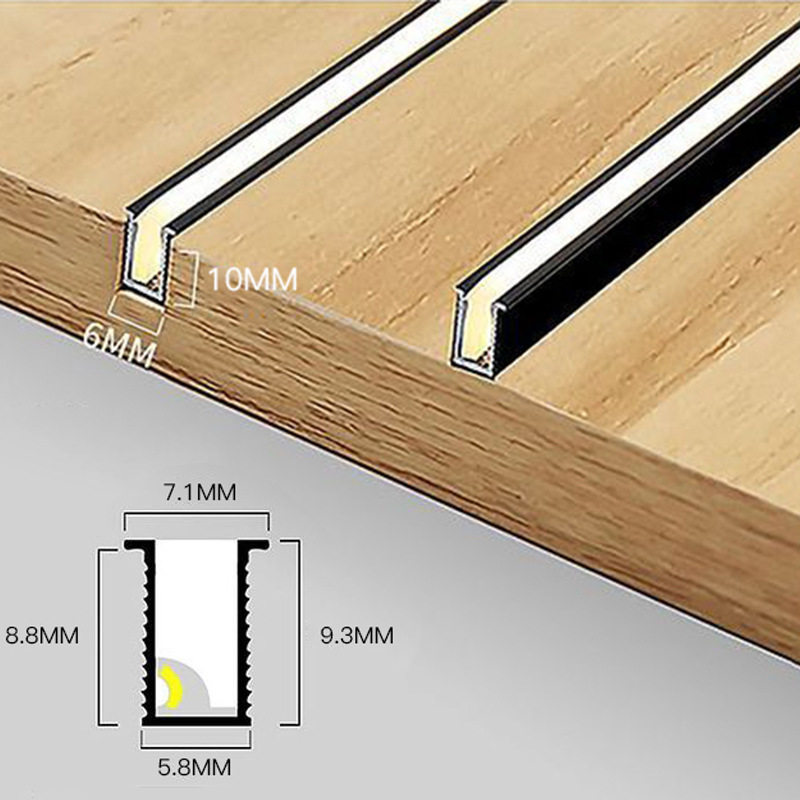 层板灯嵌入式酒柜衣柜感应灯条橱柜线条灯展示柜led柜体氛围灯带