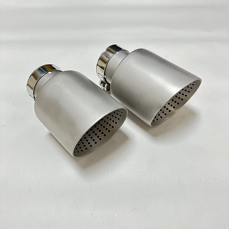 汽车排气管尾喉改装消声器装饰不锈钢大口径开孔喇叭口适用于
