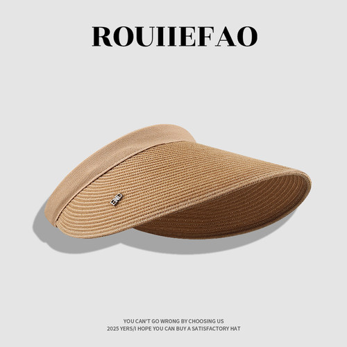 ROUIIEFAO空顶帽大帽檐显脸小
