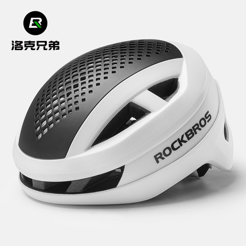 洛克兄弟自行车头盔一体成型带灯