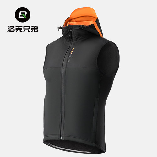 洛克兄弟骑行马甲保暖抓绒