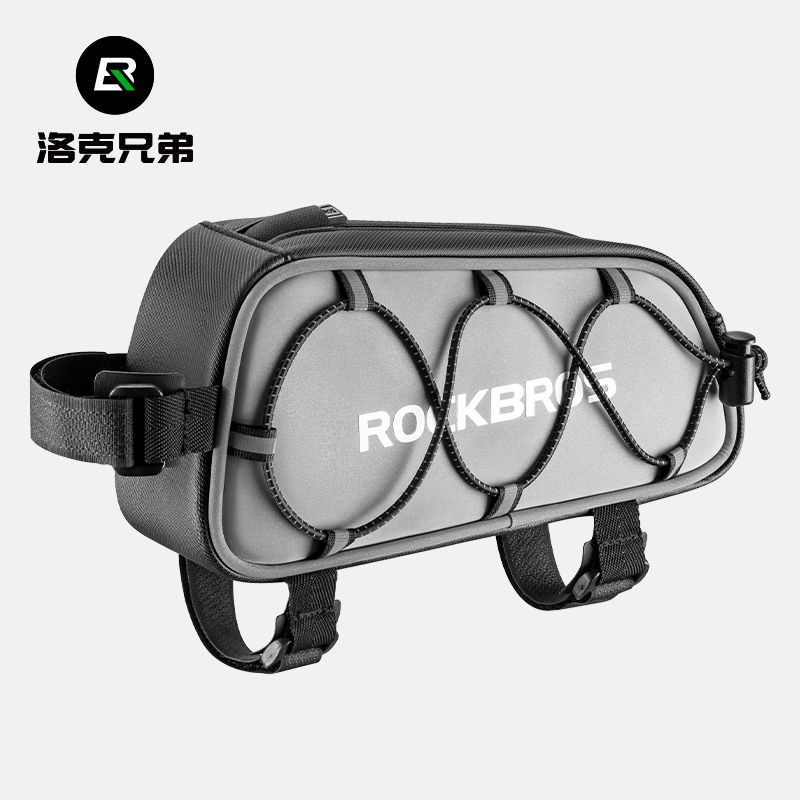 洛克兄弟高颜值抽绳式反光上管包