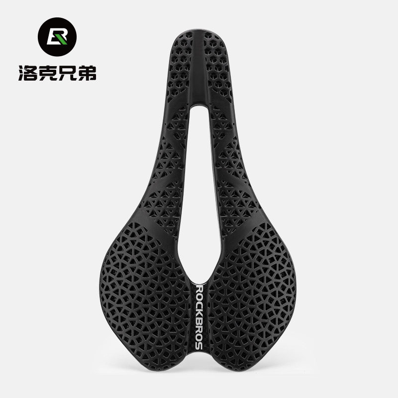 洛克兄弟自行车3D打印坐垫公路山地鞍座骑行碳纤维中空透气座垫