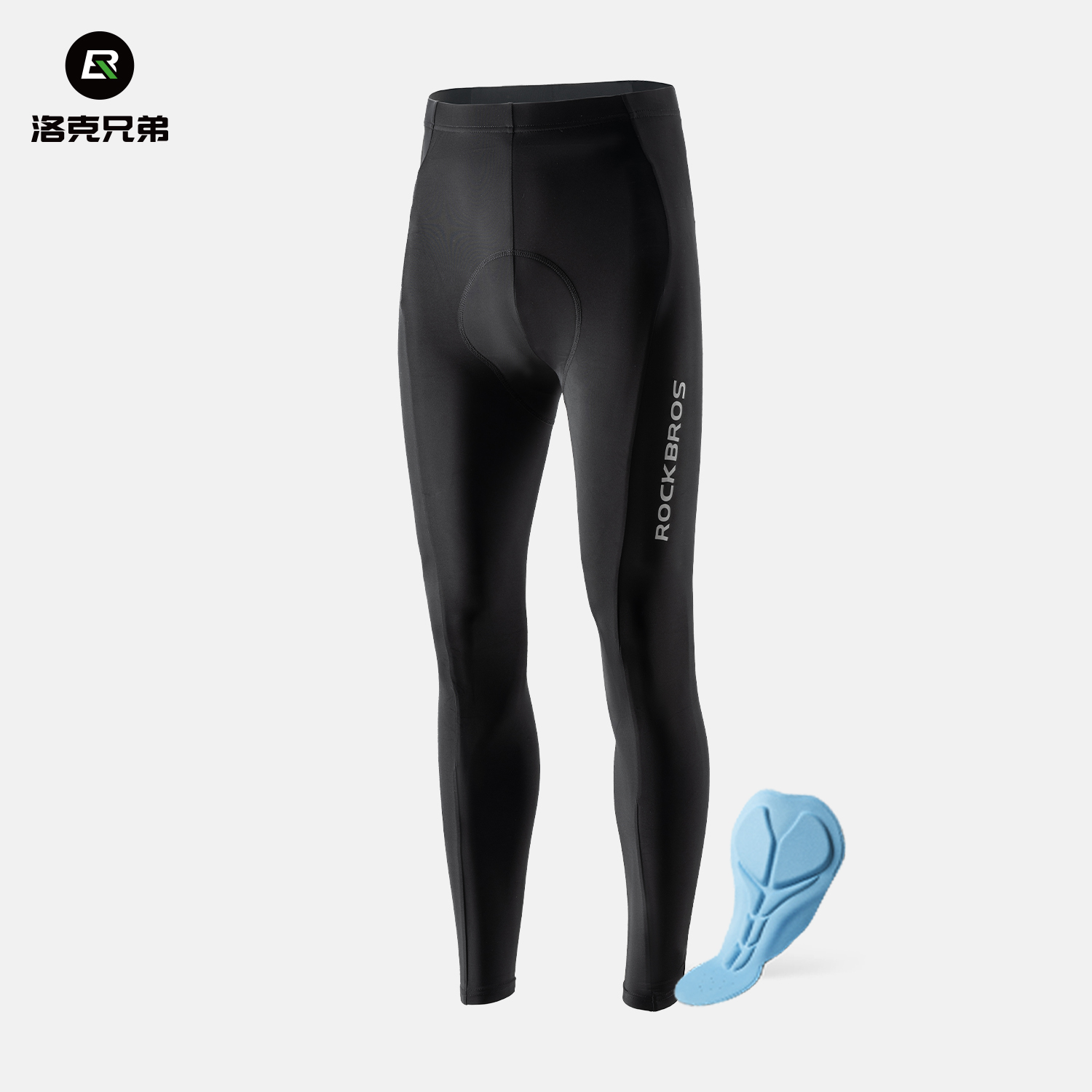 洛克兄弟骑行裤男士夏秋季背带裤公路山地自行车防风长裤女抓绒冬