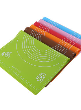 60X40 40X30CM硅胶案板硅胶垫片带刻度擀面揉面垫面粉和面垫餐垫