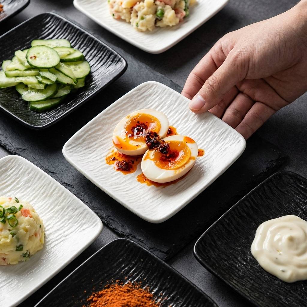 石纹磨砂陶瓷碟子轻奢蘸料碟调味碟醋碟家用小盘子干果碟小食碟