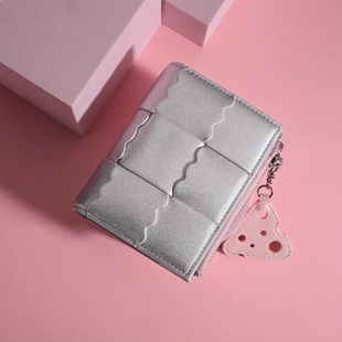 短款钱包卡包一体女款多卡位可爱2025新款证件收纳包大容量零钱包