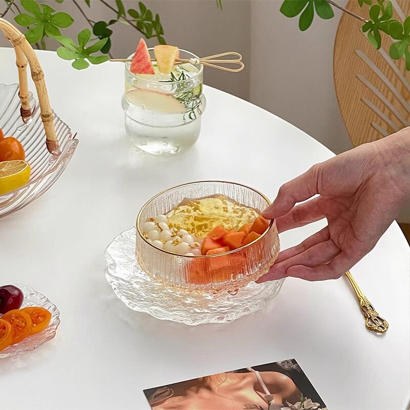 网红燕窝碗精致高档美容院甜品碗银耳羹碗凉粉碗加厚玻璃碗点心碗