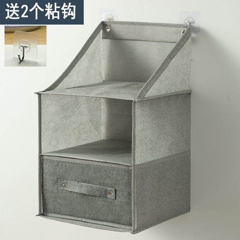 学生宿舍衣柜收纳袋悬挂式衣物内衣包包挂袋抽屉布艺壁挂墙上