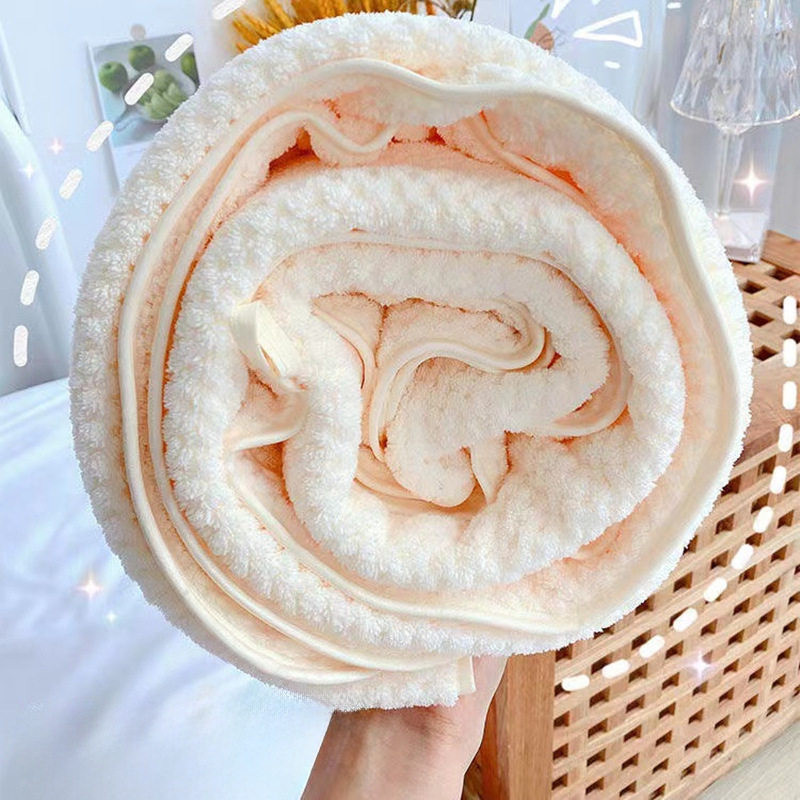 浴巾珊瑚绒菠萝格家用成人吸水浴巾儿童柔软浴袍沙滩巾