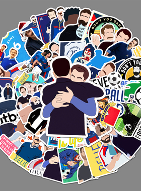 100张德特·拉索贴画美国电影Ted Lasso足球教练人物涂鸦美剧贴纸