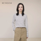 小禾 含绵羊毛天然木浆纤维垂感亲肤透气条纹薄肌底衣 星期天
