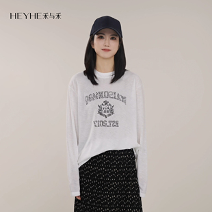 休闲T恤 天然有机亚麻透气复古印花清爽舒适松弛美式 小禾 签名T