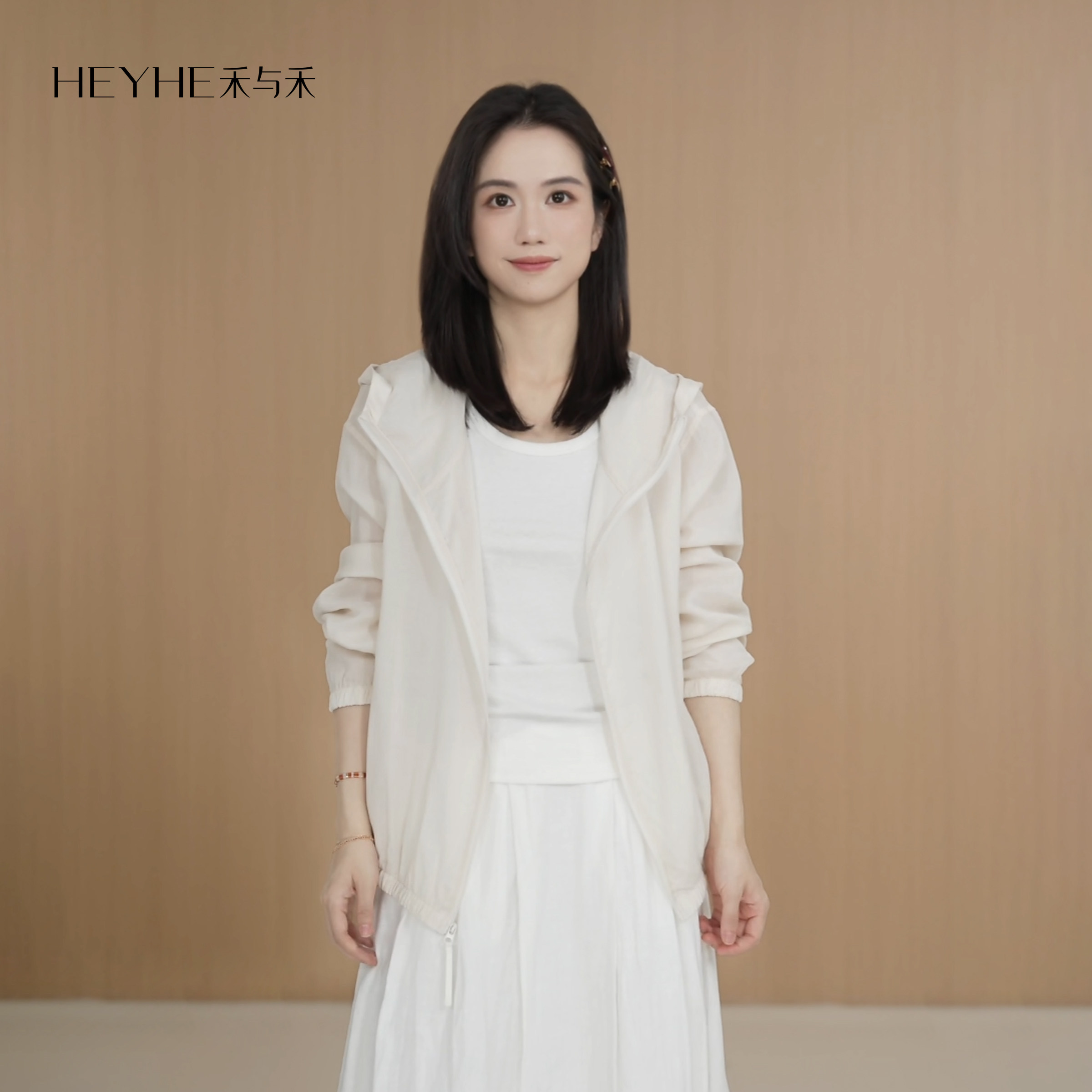 小禾【知夏】天丝亚麻柔滑垂坠吸湿排汗日常百搭休闲风防晒外套女