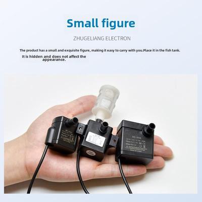 5V12V水泵高扬程USB小型鱼缸静音抽水泵潜水循环冷却微型植物水培