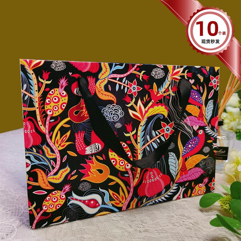 高档礼品袋 手提袋定制纸袋定做服装店包装袋企业广告礼物袋订做