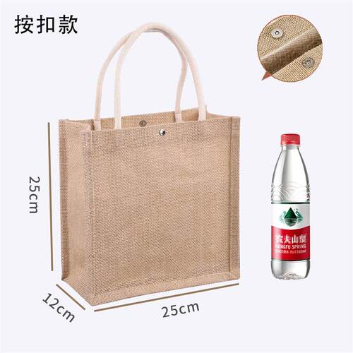 麻布袋定制亚麻手提袋麻袋环保购物便当袋帆布黄麻礼品袋棉麻袋子