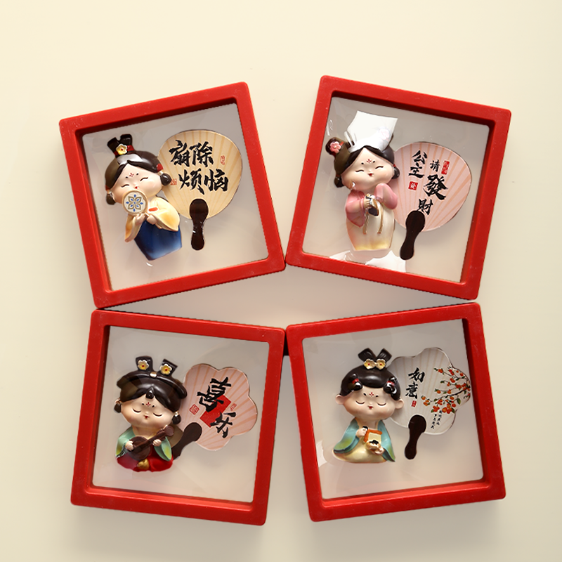 西安文创纪念品冰箱贴大唐仕女陕西特产伴手礼物特色旅游可爱礼品