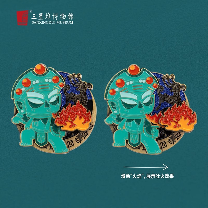 文创三星堆冰箱贴面具文创纪念品