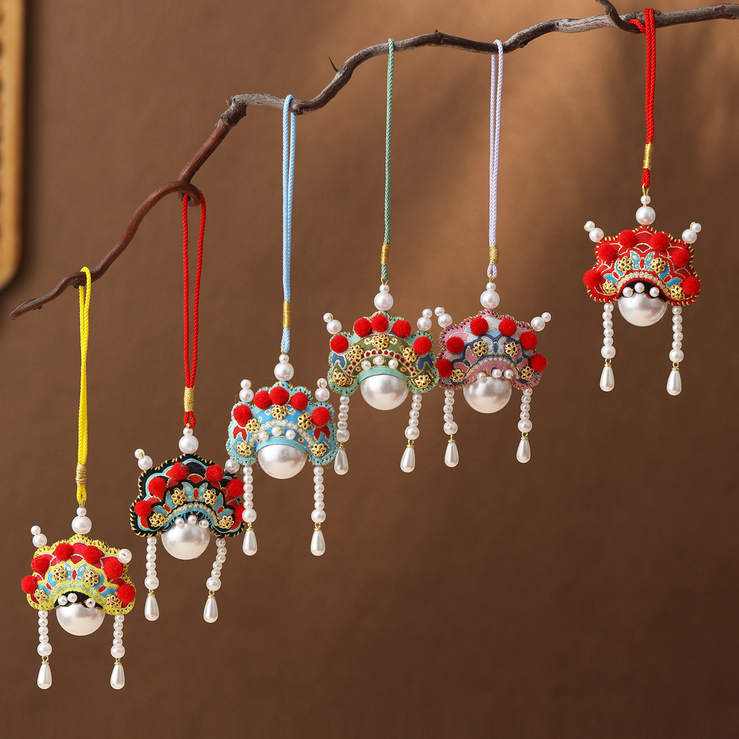 京剧凤冠香囊挂件钥匙手机小饰品文创纪念品北京特产特色伴手礼物