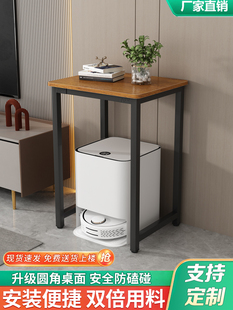 简易书桌学生家用定制小桌子卧室床边置物架客厅高脚边几鱼缸底座