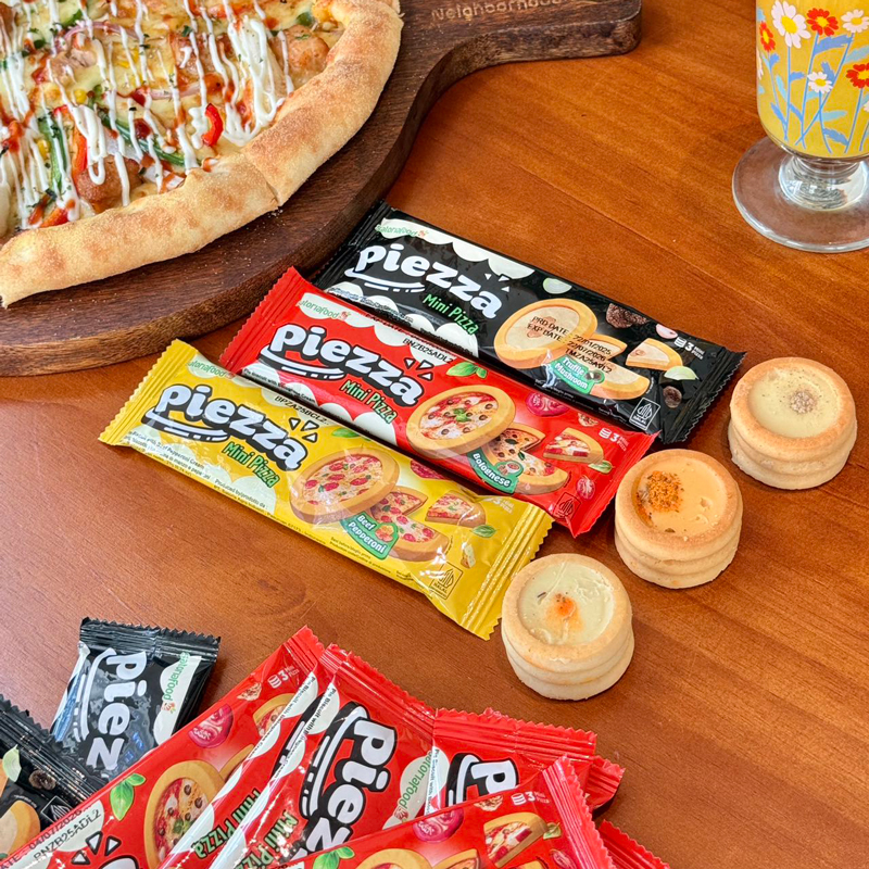 即品迷你披萨饼干办公室网红零食下午茶饼干芝士味黑松露