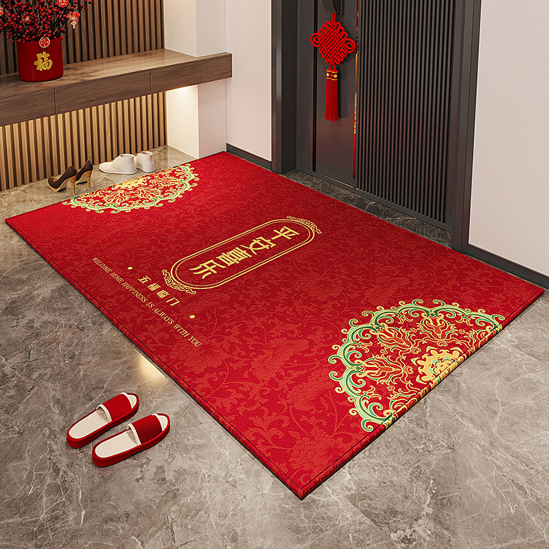 高档入户门地垫室内外进门口喜庆红色地毯别墅家用换鞋区玄关脚垫,居家布艺,入户地垫,淘宝优惠券,粉丝福利购,淘宝优惠卷