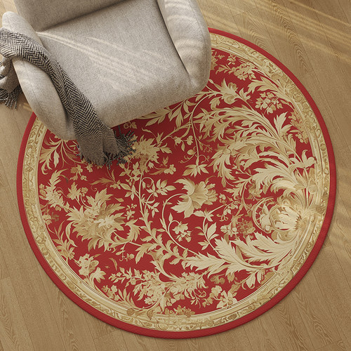 欧式防滑耐脏书房转椅地毯