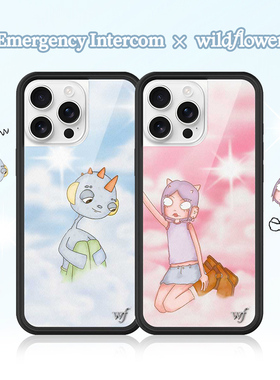 Emergency Intercom x Wildflower联名手机壳Drew&Enya适用苹果iPhone16/15/Pro/Max硬壳全包防摔保护套wf