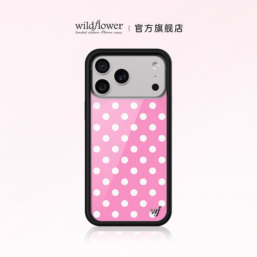Wildflower粉色波点手机壳