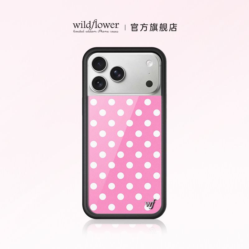 Wildflower粉色波点手机壳
