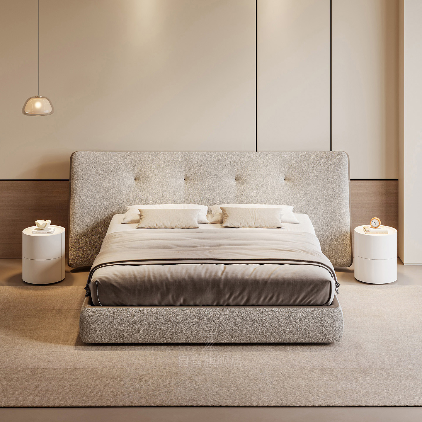 poliform宽屏床高端主卧