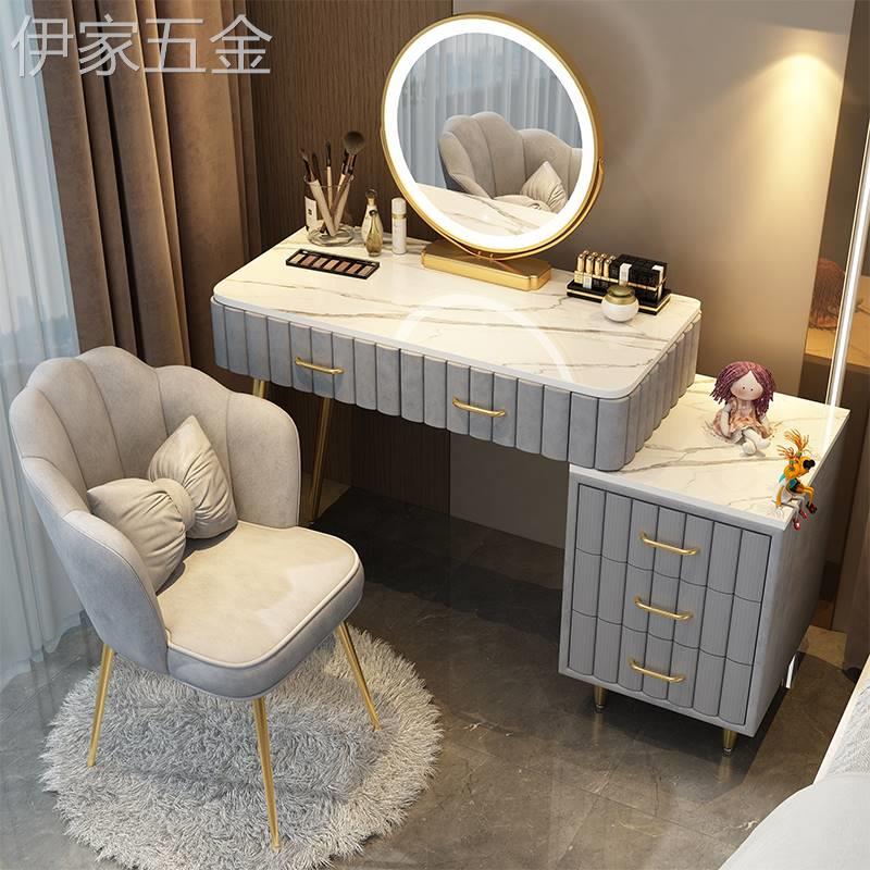 2022卧室梳妆台收纳柜一体网红ins风小户型化妆桌现代简约化妆台
