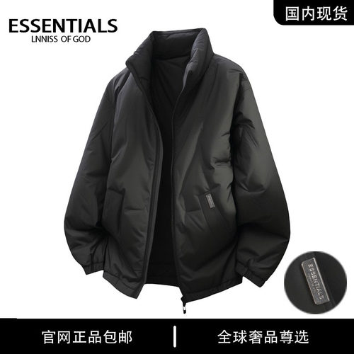 ESSENTIALS LNNISS  美式冬季羽绒服百搭时尚情侣款简约外套男款