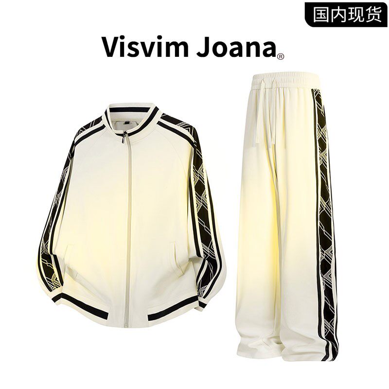 品牌现货撤柜】VISVIM JOANA休闲运动套装秋季男士条纹外套运动服