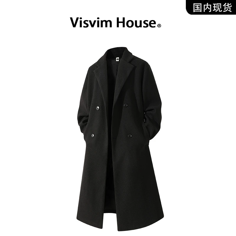 品牌现货撤柜】VISVIM WINGS秋冬季毛呢大衣中长款高级感风衣男