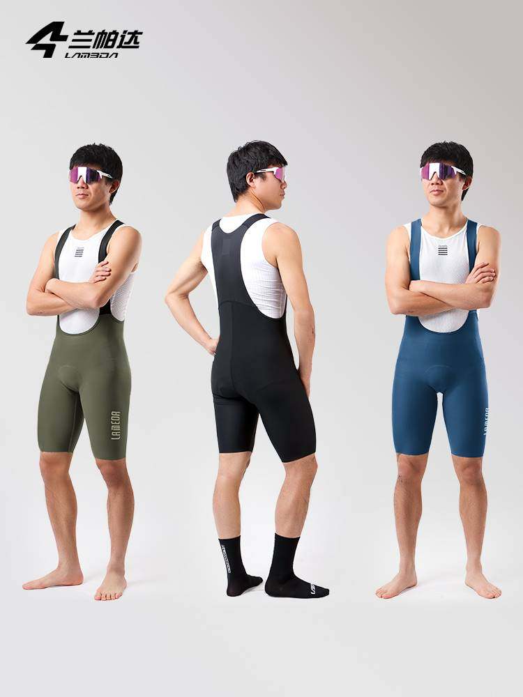 兰帕达lameda皓月背带裤男连体骑行裤短裤夏季专业公路车自行车裤