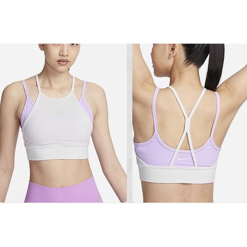 稀缺假两件防走光正品清仓耐克女瑜伽普拉提运动背心运动内衣美背