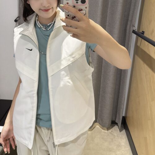 Nike耐克立领拉链机能马甲女夏新款百搭轻薄休闲宽松叠穿坎肩