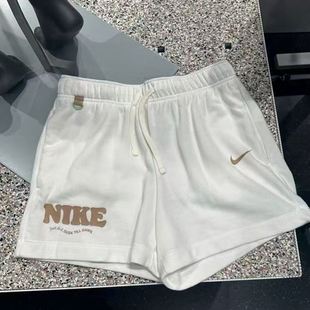NIKE耐克女子运动短裤 跑步训练针织宽松透气休闲三分裤 百搭热裤