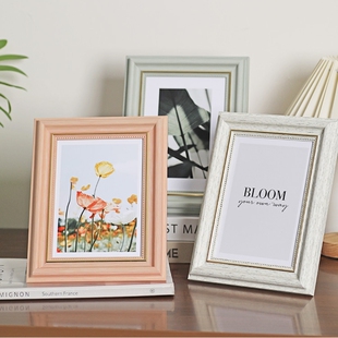 相框照片定制diy婚纱照摆台挂墙6六7七8八全家福高端10寸a4高级感