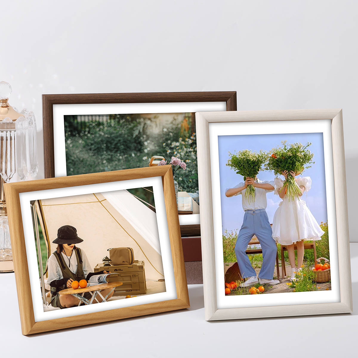 情侣相框加打印照片定制diy摆台高级感6六7七寸相片像框创意可爱8