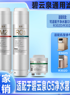 适配碧云泉净水机滤芯G5系列R302E/R302D家用净水器饮水机RO 滤芯