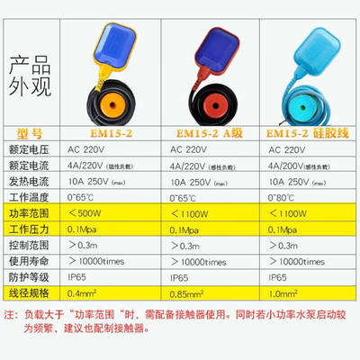 液位水水控上自动浮浮子详见描述上水漂器污水泵浮球开关水位力制